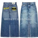 Sales 2024 Summer New Niche Design Blue High Street Jeans Are Popular With Leisure Trend-Outfit