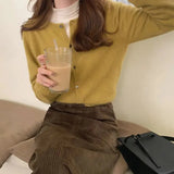 Style Cashmere Cardigan Women Loose Fall Winter Soft Knitted O-Neck Single Breasted Sweater