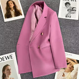Fongt Purple Small Suit Jacket Female 2024 Spring And Autumn New Korean Version Web Celebrity Temperament Small Casual Suit-Outfit