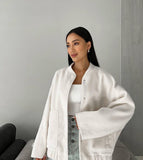 Fongt Years Of Autumn And Winter New Loose Leisure Collar Big Pocket Solid Women's Coat