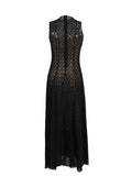 Fongt Dress Women's Spring 2025 New Empty Vest Sleeveless High Waisted
