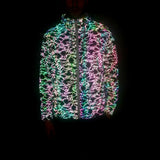 2024 New Lightning Colorful Reflective Sunscreen Clothing Thin Jacket Men And Women's Outdoor Hooded Skin Clothing Jacket-Outfit