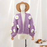 Knitted Chunky Cardigan-Outfit