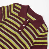Fongt Homemade New Women's Classic Striped POLO Collar Blouse 9588032