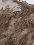 Open Front Lace Long Sleeve Crop Blouse-Outfit