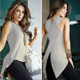 Neck Casual Slim Fit Irregular Patchwork Solid