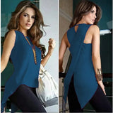 Neck Casual Slim Fit Irregular Patchwork Solid
