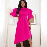 Fongt Women's Clothing 2025 Summer New Stylish Elegant Double Sleeve Banquet Evening Dress Dress