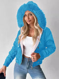 Fongt 2025 Casual Jacket With Thick Hairy Bribute Jacket