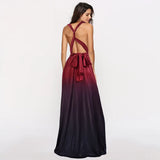 Popular Style Multi-Wear Multi-Wear Cross-Exposed Back Sexual Straps With Gradual Color Length-Outfit