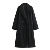 New Soft Double-Breasted Loose Coat Coat 3046269-Outfit