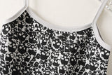 Skull Allover Print Crop Cami Top-Outfit