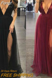 Women's Deep V Neck Sleeveless Elegant Formal Prom Long Maxi Cocktail Party Ball Gown Bandage Blackless Dress Red Black