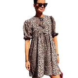 Fongt New Women's Clothing With A Long Solid Shirt Dress