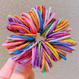 New Girls Candy Colors Nylon Basic Elastic Hair Bands Kids Rubber Bands Headband Scrunchie Fashion Hair