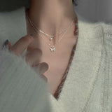 Square Shell Necklace-Outfit