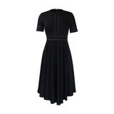 Fongt African Large-Size Women's 2025 Summer New Elegant Dress A-Sleeved Dress