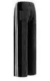 Fongt Women's New Casual Fashion High-Waisted Elastic Knitted Knitted Denim Straight