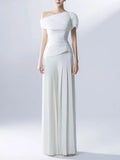 Fongt Summer New Fashion Temperament Pleated Design Sense Single Jacket High Waist Straight Leg Wide Leg Pants Suit Female-Outfit