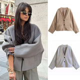 Fongt Women's Coat ZA Autumn And Winter New Hair And Suit Spring Coat