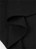 short-sleeved basic top with button placket and round