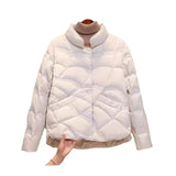 Light And Light Down Jacket Female Short Autumn New White Duck Down Small Fashion Style Winter Coat Tide-Outfit