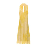 Fongt Homemade New Women's Clothing Printed Long Scarf Dress 8031/364