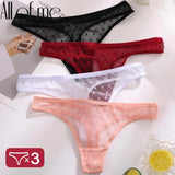 Sexy Panties Women G-String Thong Lace Underwear Pantys Low-Waist Female Underpants Mesh Perspective Briefs