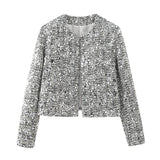 New Style Of Fancy Tweed Suit Jacket With Round Neck In Autumn-Outfit