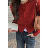Fongt Women's Coat In The Spring And Autumn With The College Style Gray Knitted Shirt Small Short