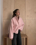 Pink Bomber Jacket-Outfit