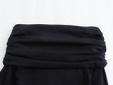 New Breast-Wiped Slim Long-Sleeved Mini Dress 5644856-Outfit