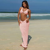 Solid-Color Bikini Skirt Three-Piece Set Sexy Split Swimsuit Women 2025 New