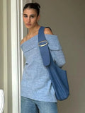 Long Sleeve Off Shoulder Sweater-Outfit
