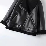 Autumn And Winter New Leisure Thickened Warm Ring Fur Integrated Coat-Outfit