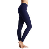 Style Brushed Pants Bottoming Trousers Thin Solid Color Skinny Tight Yoga Pants-Outfit