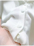 Fongt Beauty Solid Color Thin Polo Lapel Sweater Female Summer New Small Short-Sleeved T-Shirt Cardigan-Outfit