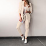 Fongt New Fashion Casual Suit Suit Women's Two-Piece Set