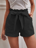 Solid Color Large High Waist Wide