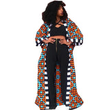 Spring Trench African Ethnic Style Long