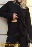 Split Women's Turtleneck Sweater Oversized Casual Pullover Jumpers Winter Warm Long Sleeve Top Female Loose