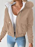 Fongt 2025 Casual Jacket With Thick Hairy Bribute Jacket