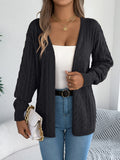 Fongt Early Autumn Casual Hollow Lantern Long-Sleeved Sleeve Sweater Long Coat Women's Clothing