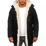 Fongt Single Fur Hooded Jacket Thick Warm Coat Wish Imitation Leather Wool Cotton Coat