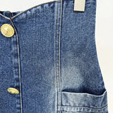 Fongt New Star Fashion Washing Denim Bag Hip High Waist Skirt Mini Skirt