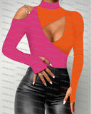 Series) 2023 New Women's Fashion Off-Shoulder Long Sleeved Top-Outfit