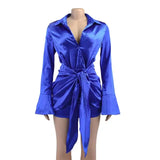 Sleeve Ruched Bandage Mini
