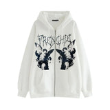 Fongt New Hoodie Jersey Women Loose Street Sports Zipper Open Shirt Y2k Coat Women