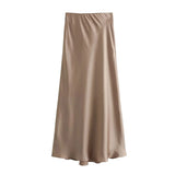 Fongt Women's Clothing INS Explosive Multi-Color Fashion Commuter Silk Stupor Feel Stubble Skirt