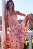Fongt Summer Women's New Commuting Sleeveless Hot Girl Prints Long Sling Dress Women